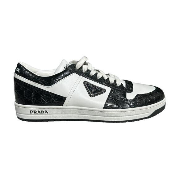 Prada $2,000 Downtown croc embossed sneaker main image 7